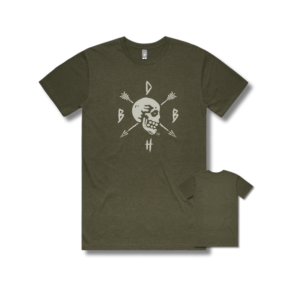 CARVED SKULL & ARROWS / OD